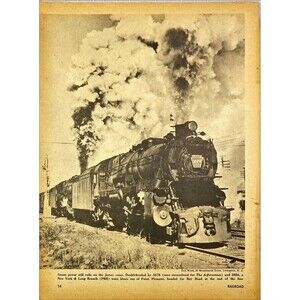 Railroad Magazine Photo Print "New York & Long Branch Trains, Point Pleasant" 56